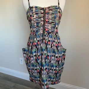 Printed Dress- Fitted and stretchy on Top